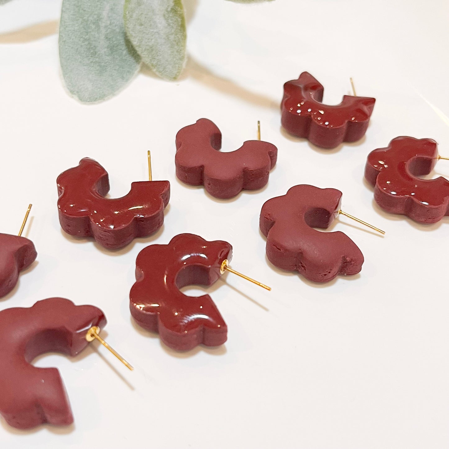 1" Scalloped Hoops | Multiple Colors
