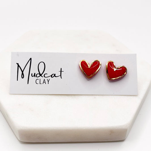 Gold-Lined Hearts | Various Colors