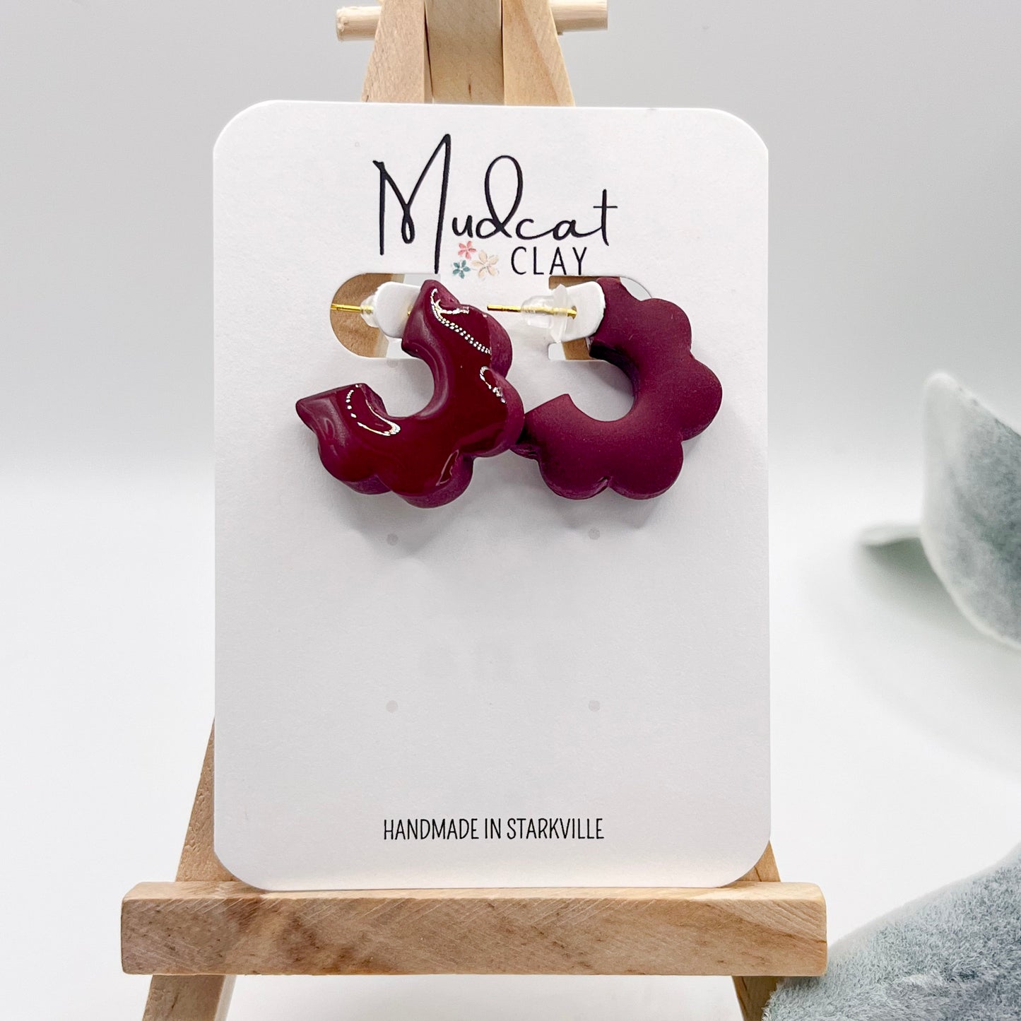 1" Scalloped Hoops | Multiple Colors
