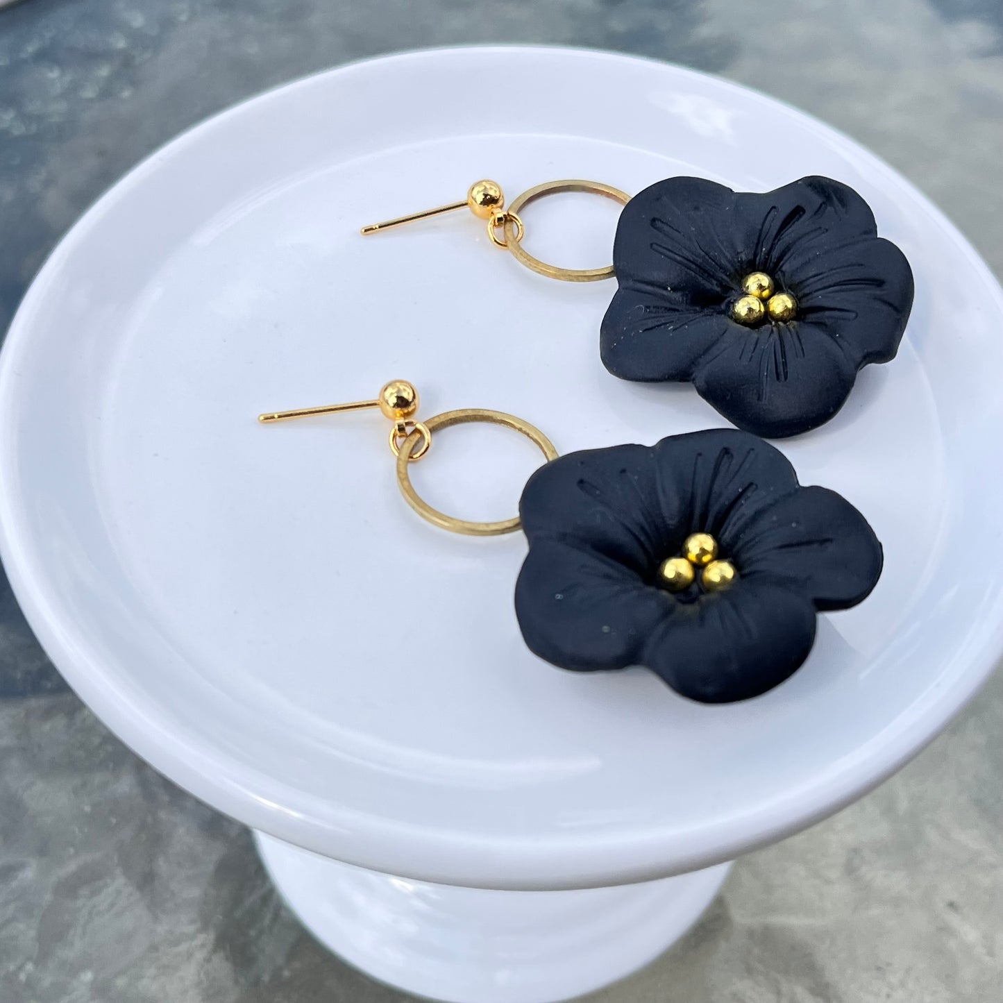 Black and Gold Flowers