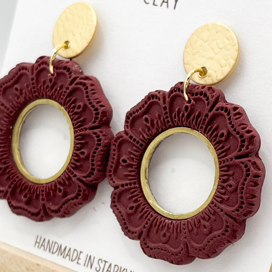 Small Hollow Mandala | Maroon