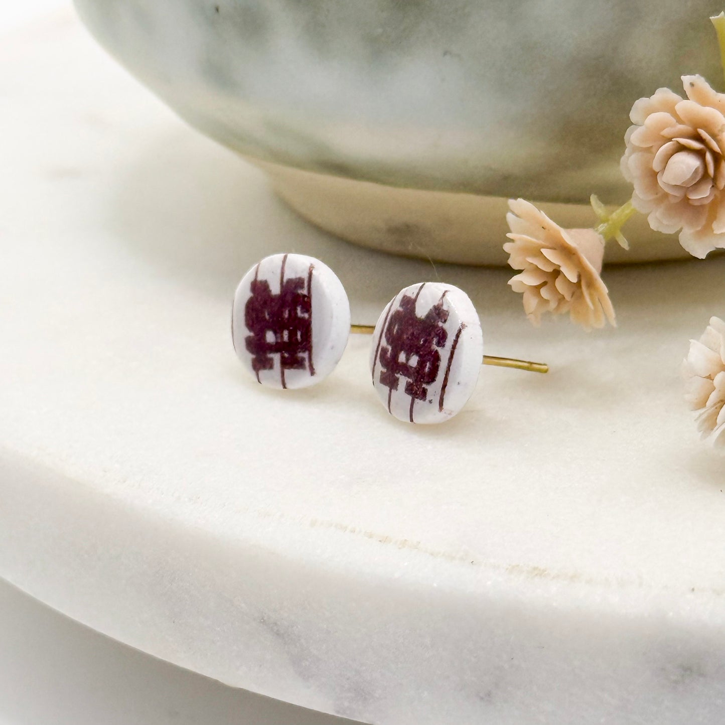 Mississippi State | M-over-S Pinstripes Studs