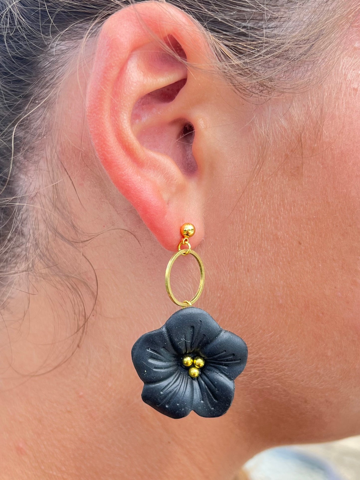 Black and Gold Flowers