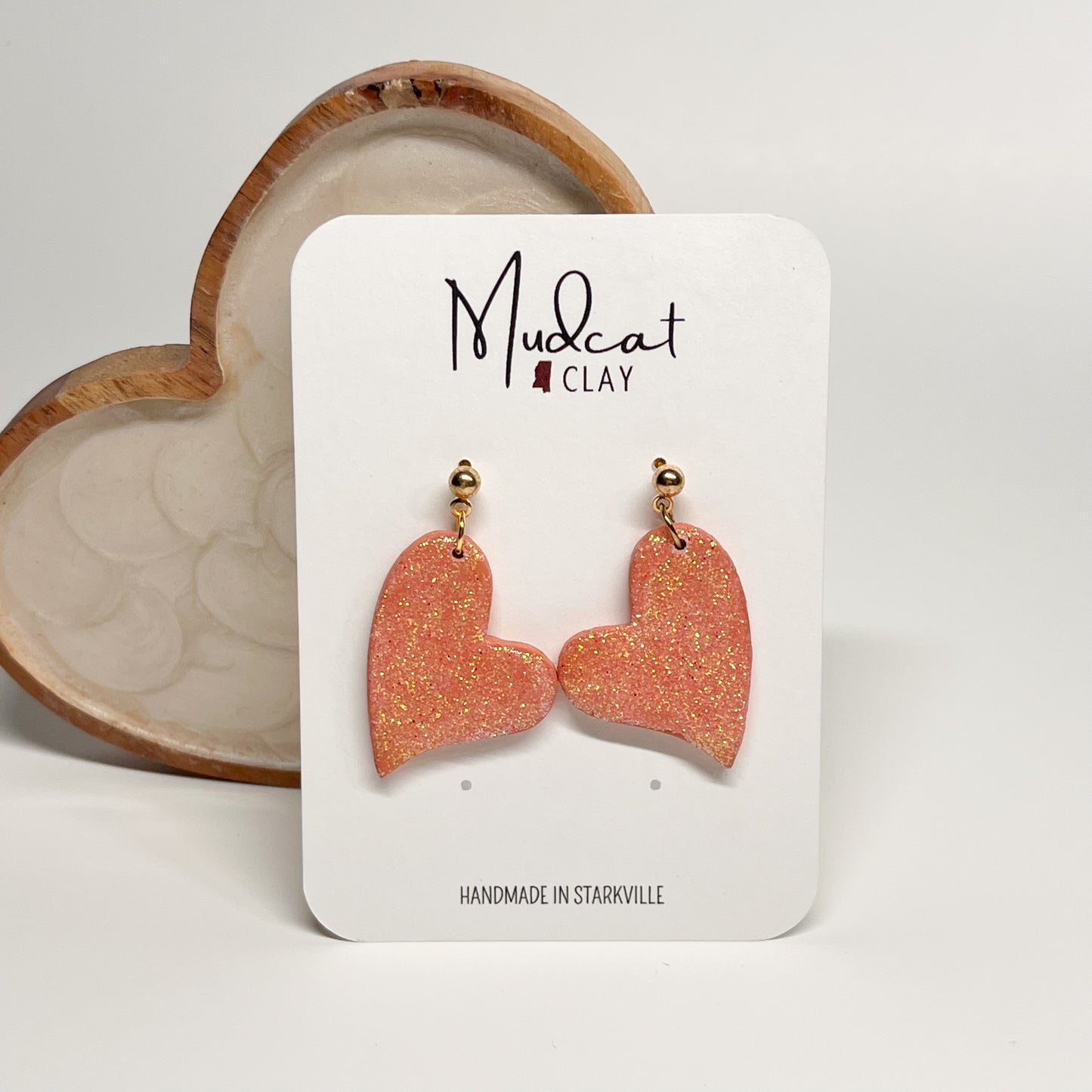 Shimmering Hearts | Glittery Pink