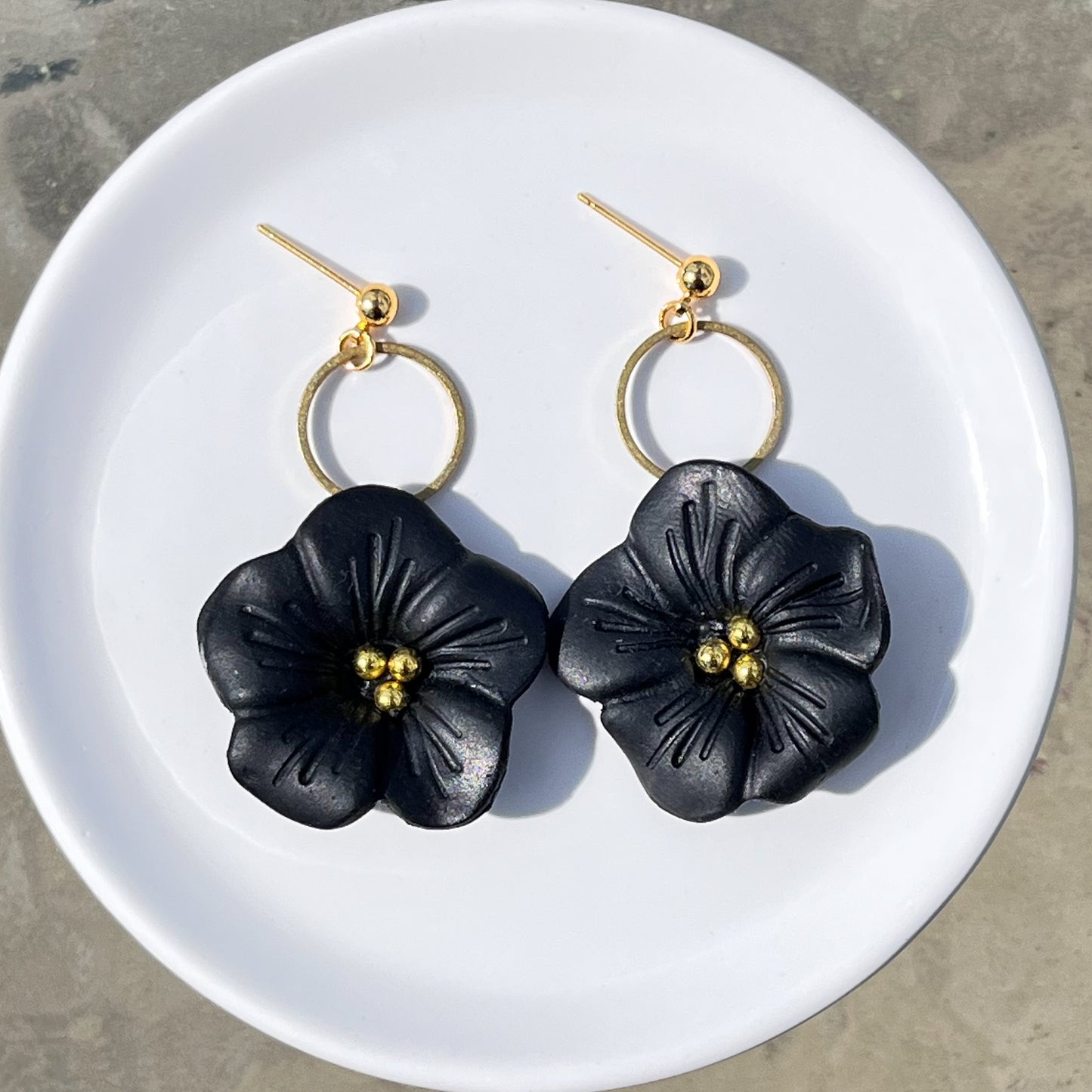 Black and Gold Flowers