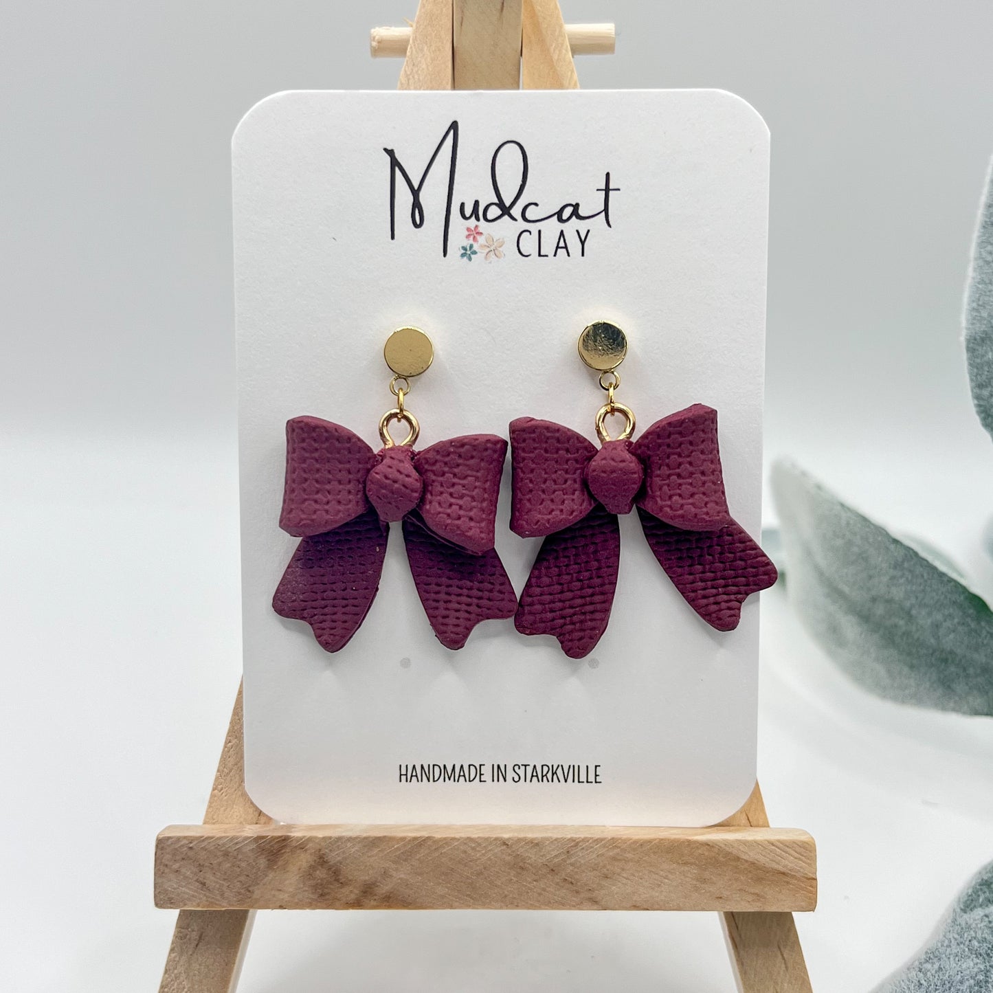 Large 3D Bow | Maroon