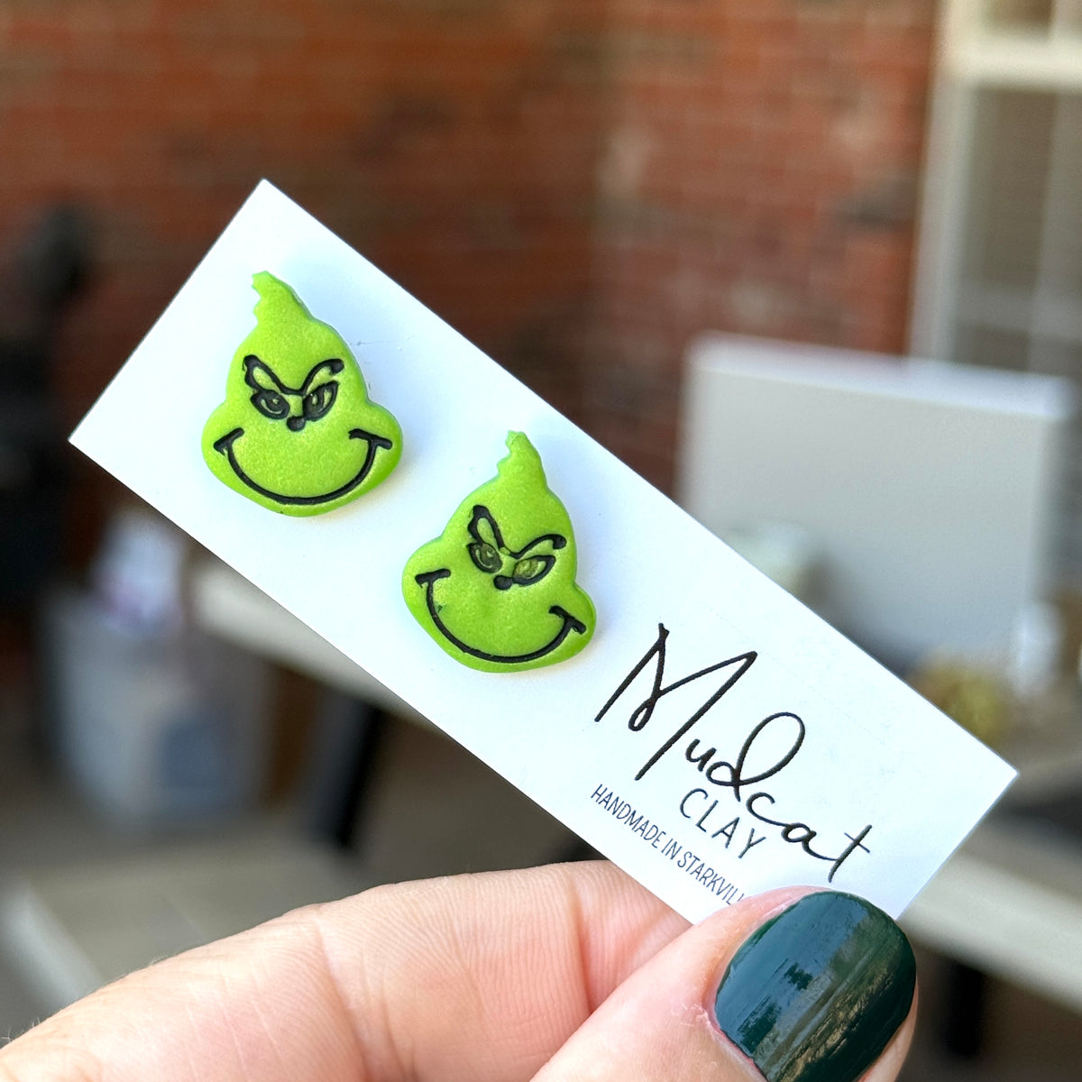Grinch Stud Earrings