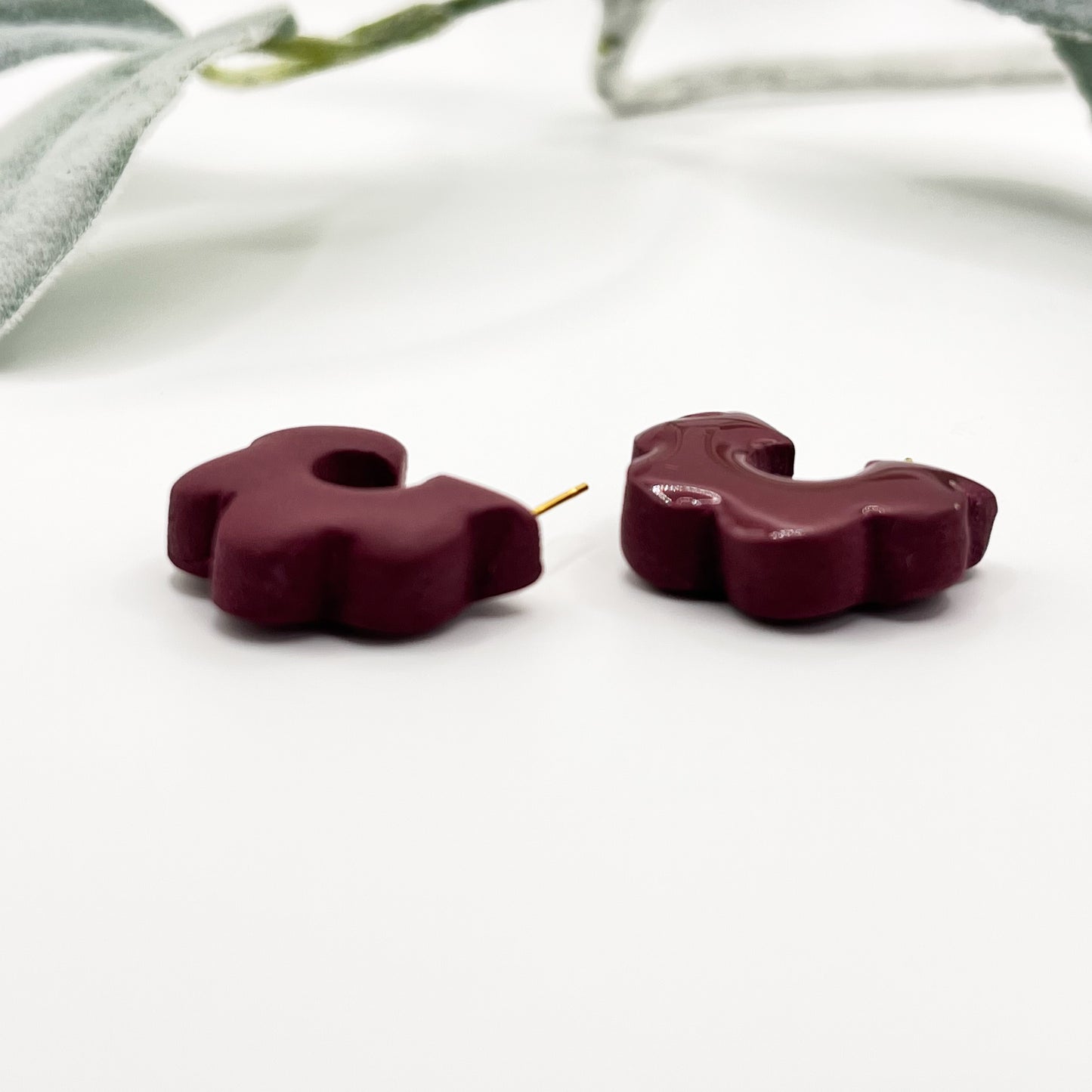 1" Scalloped Hoops | Multiple Colors