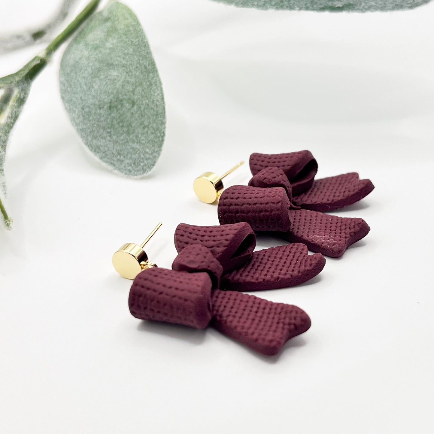 Large 3D Bow | Maroon