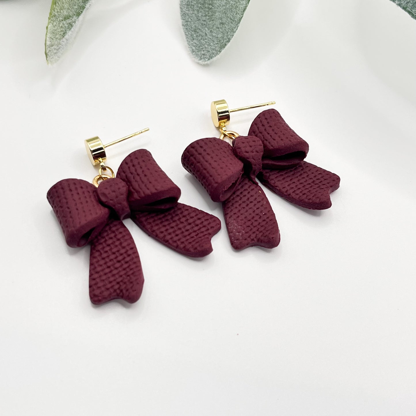 Large 3D Bow | Maroon