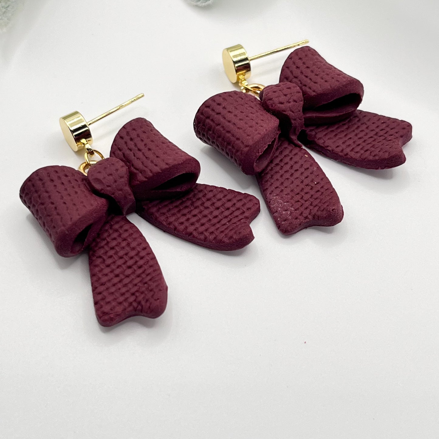 Large 3D Bow | Maroon