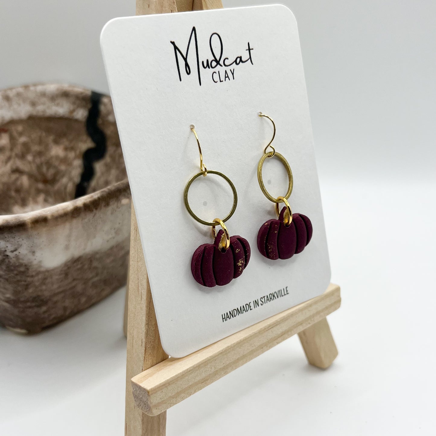 Maroon Pumpkin on Hoop