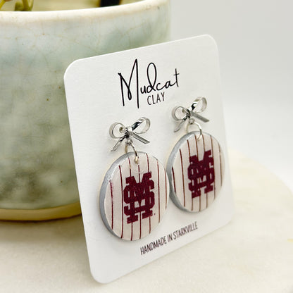 Mississippi State | M-over-S Pinstripes w/ Bows