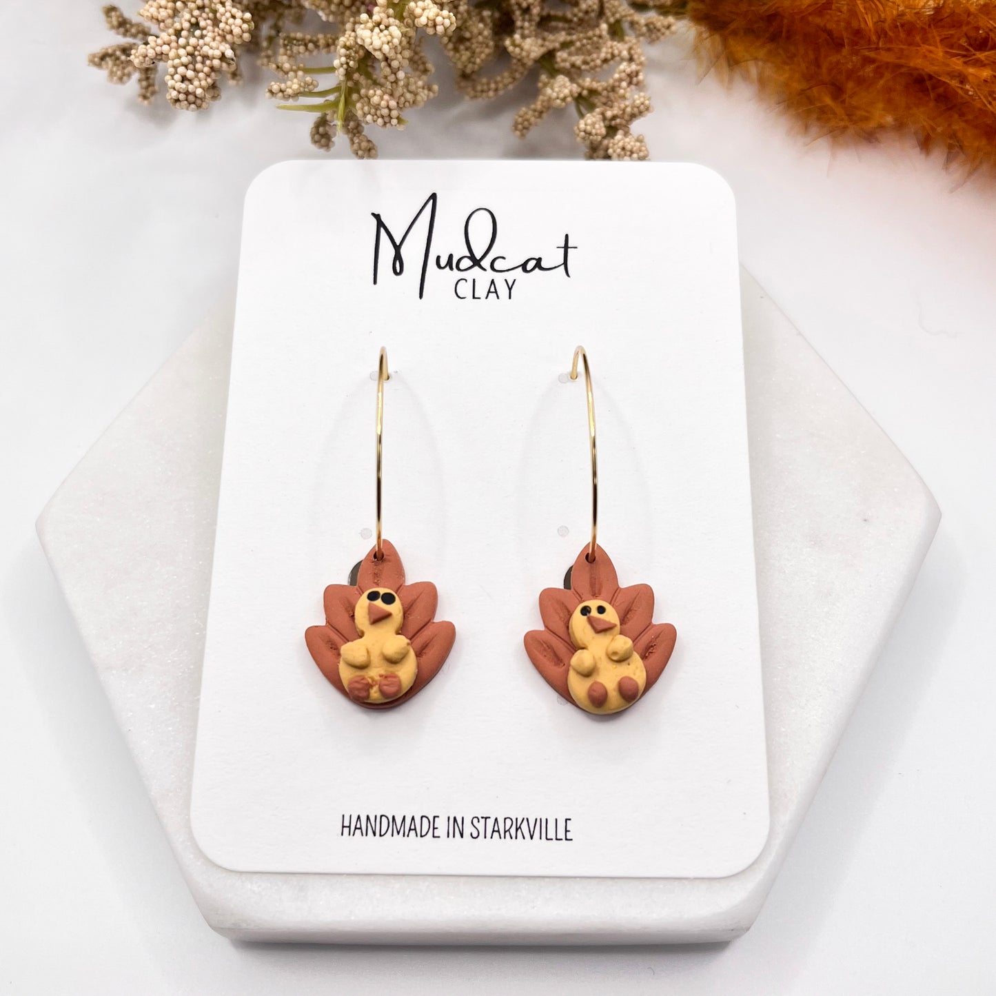 Thanksgiving Turkey | Gold Hoop