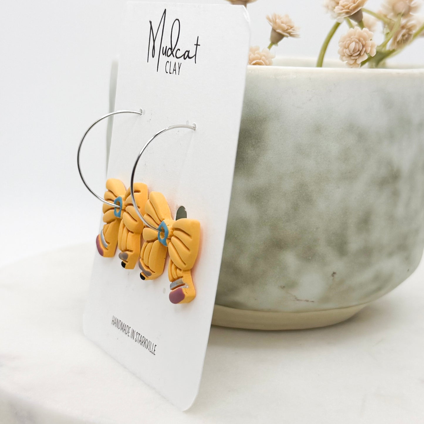 Pencil Bow Earrings