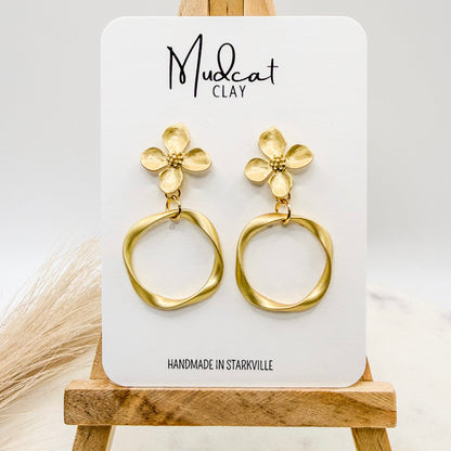 Florals & Swirls | Matte Gold