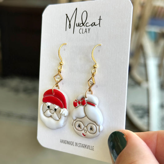Santa & Mrs. Claus Earrings