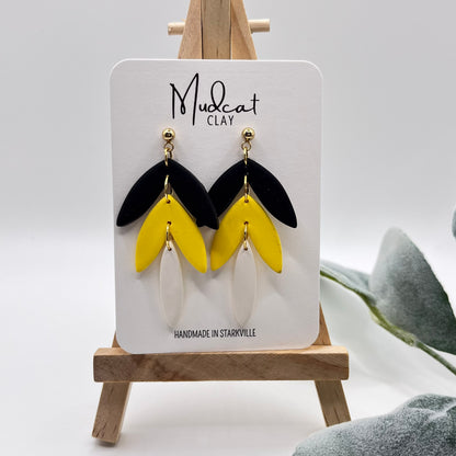 Drop Leaves (3 Tier) | Yellow & Black