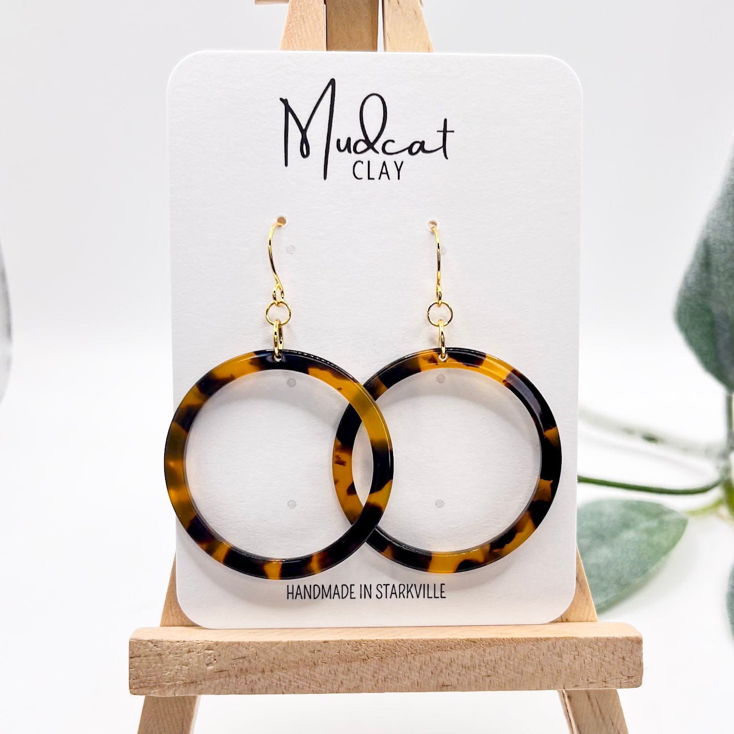 Tortoise Shell Hoops