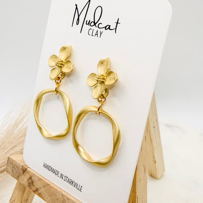 Florals & Swirls | Matte Gold