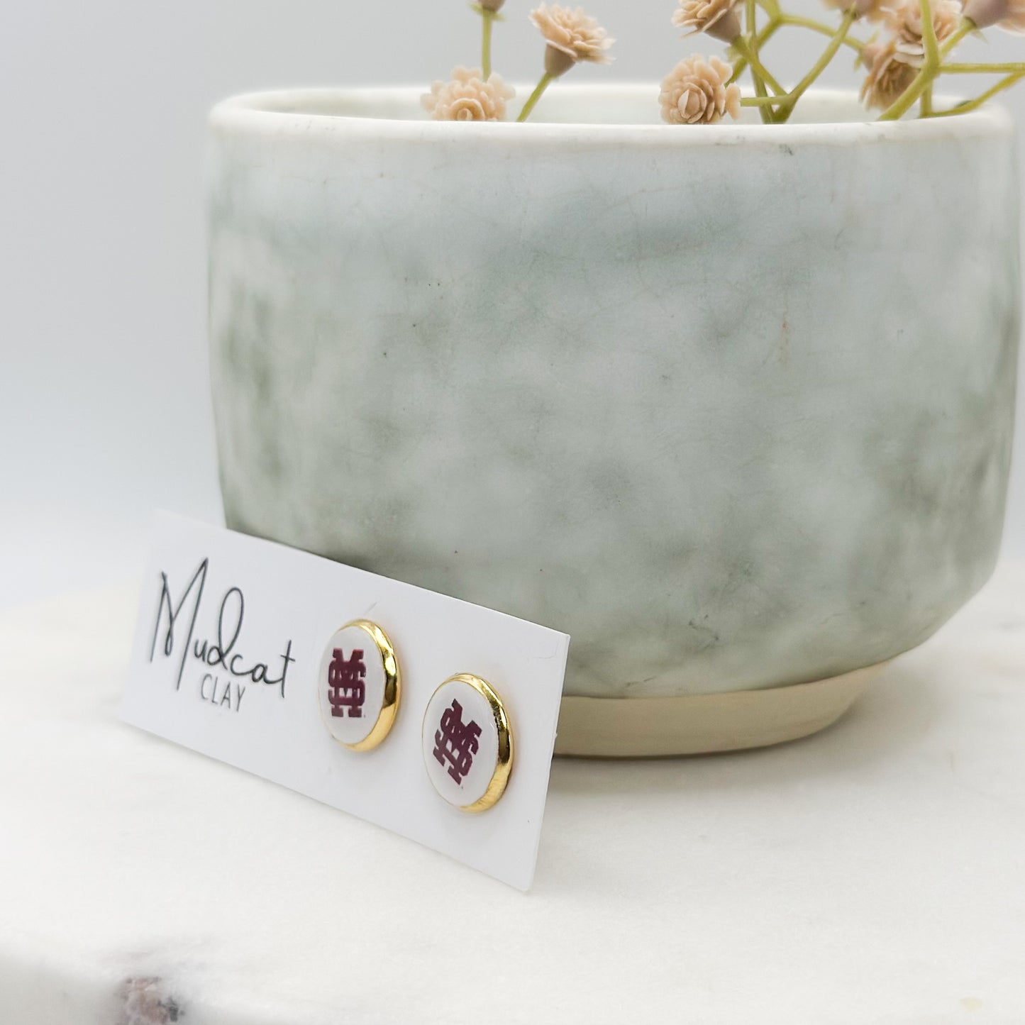 Mississippi State | Bezeled Studs (Various Designs) (WHOLESALE)