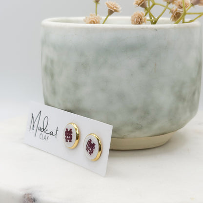 Mississippi State | Bezeled Studs (Various Designs) (WHOLESALE)