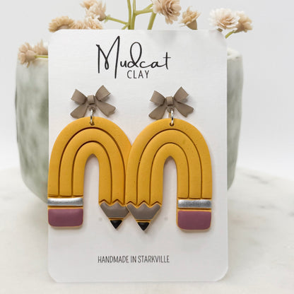 Pencil-Arch Earrings