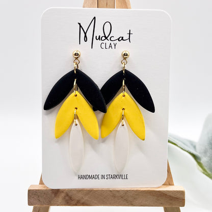 Drop Leaves (3 Tier) | Yellow & Black
