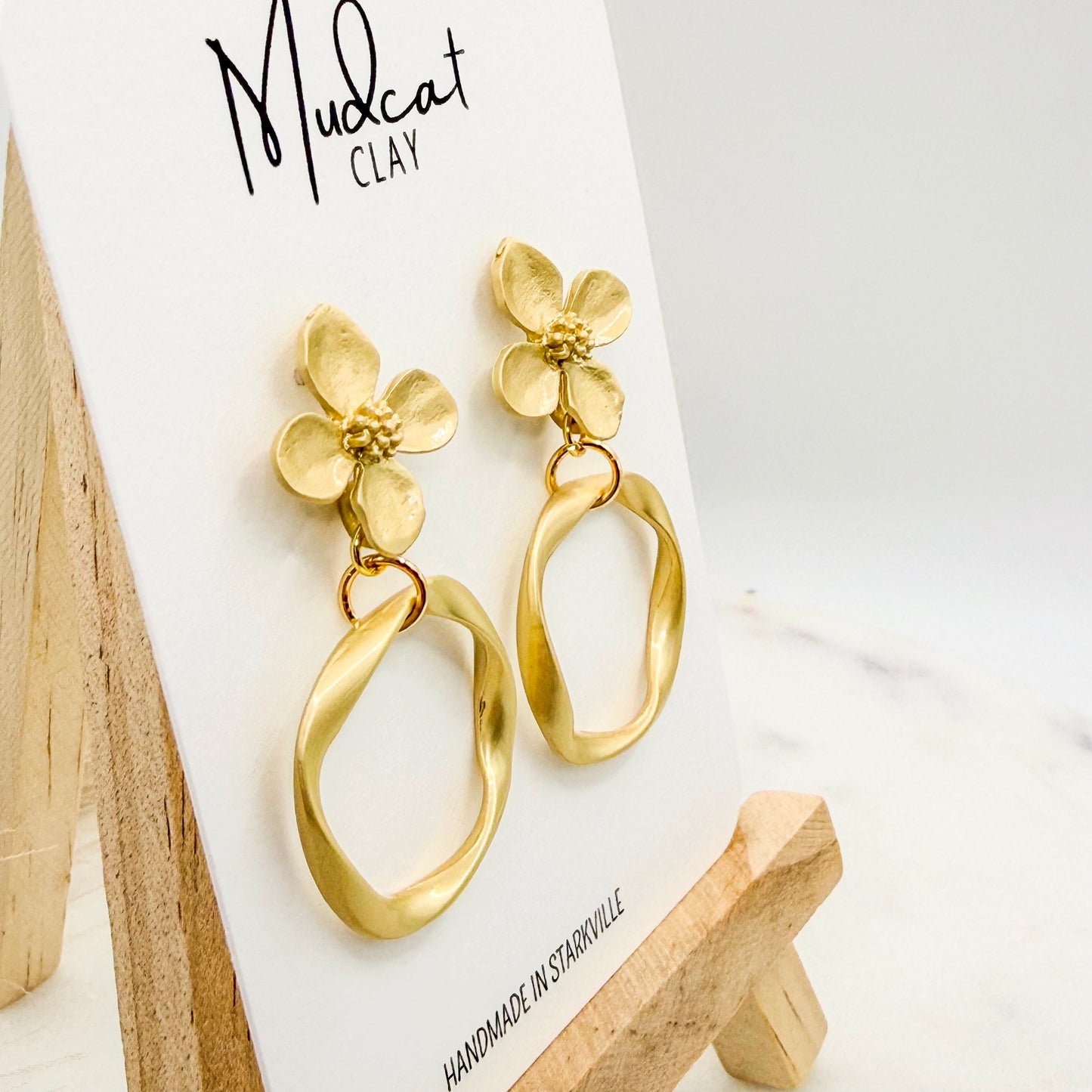 Florals & Swirls | Matte Gold