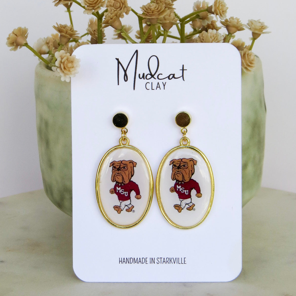 Mississippi State “College Vault” Collection | Walking Bully Earrings
