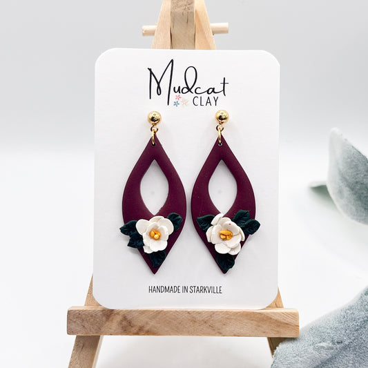Teardrop w/ Magnolia Flower