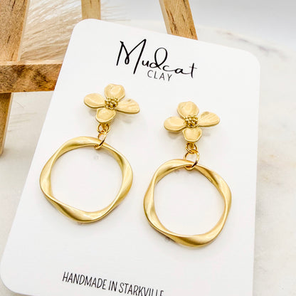 Florals & Swirls | Matte Gold