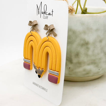 Pencil-Arch Earrings