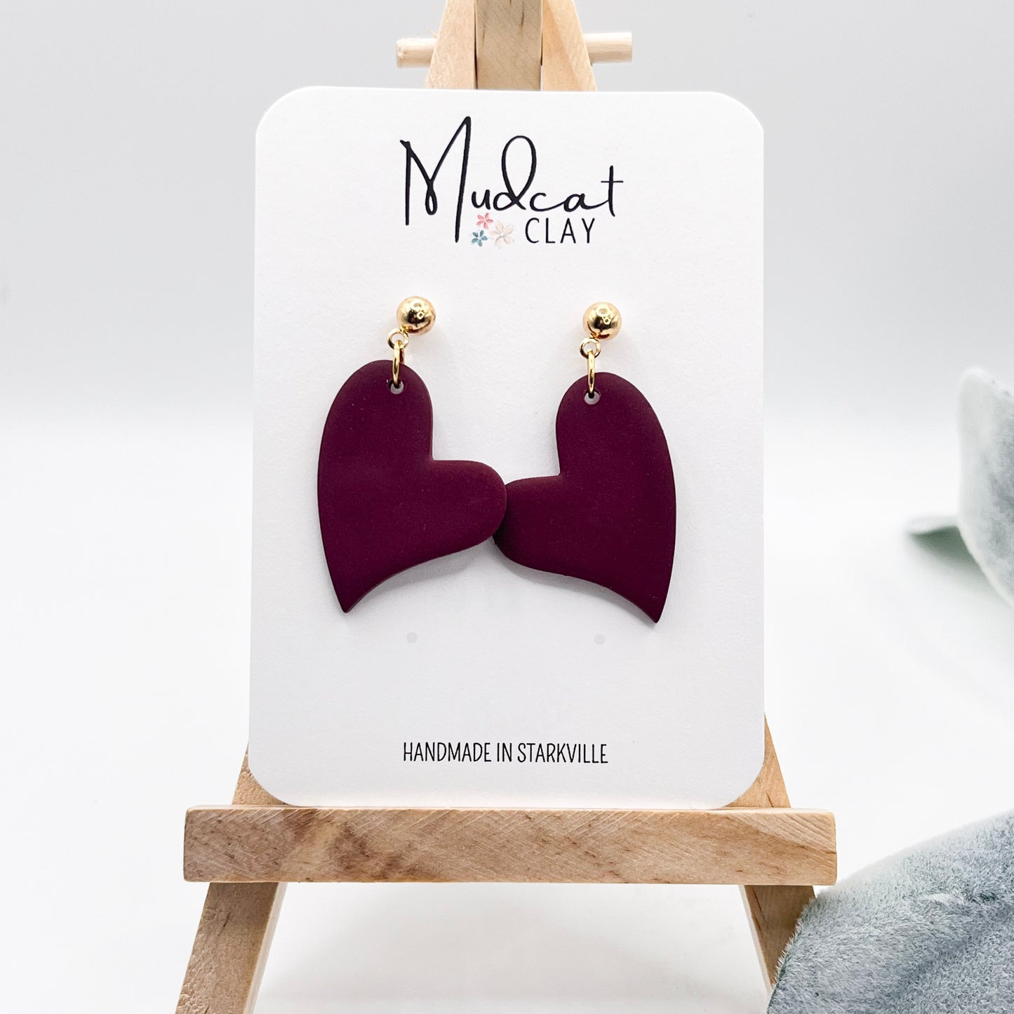 Hearts | Matte Maroon
