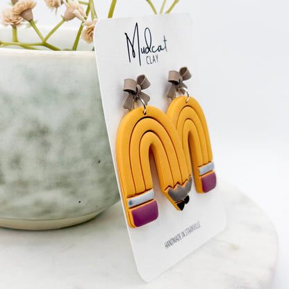 Pencil-Arch Earrings