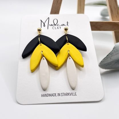 Drop Leaves (3 Tier) | Yellow & Black