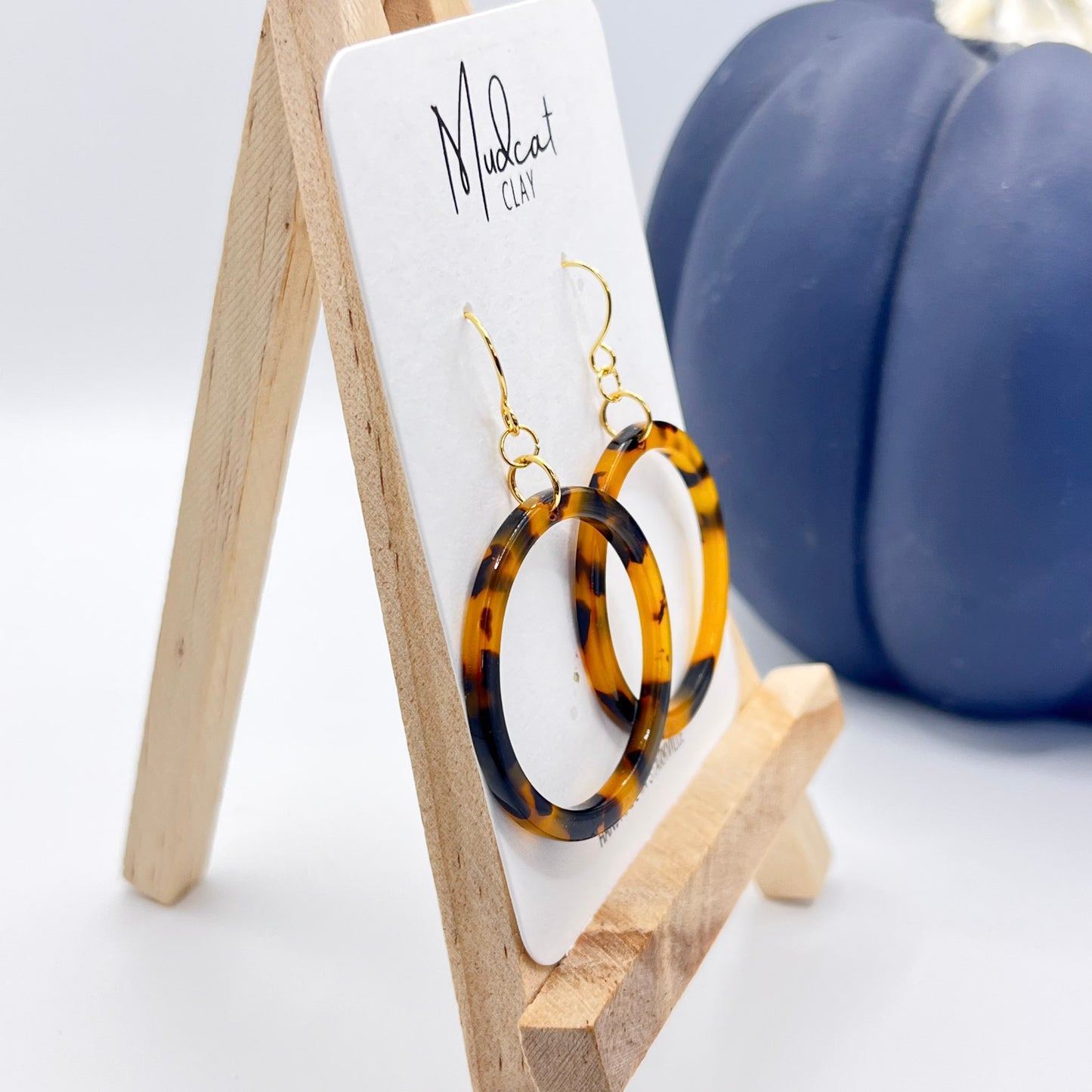Tortoise Shell Hoops