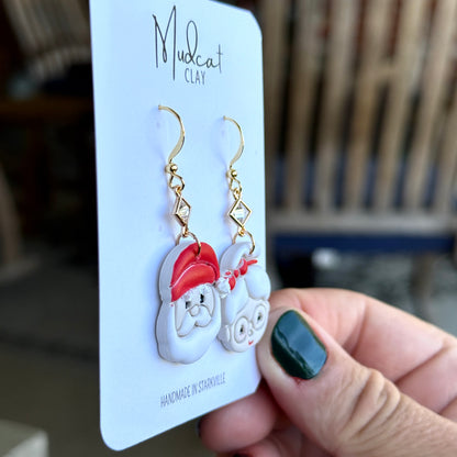 Santa & Mrs. Claus Earrings