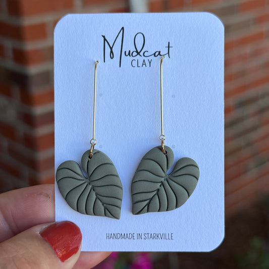 Monstera Leaf Earrings