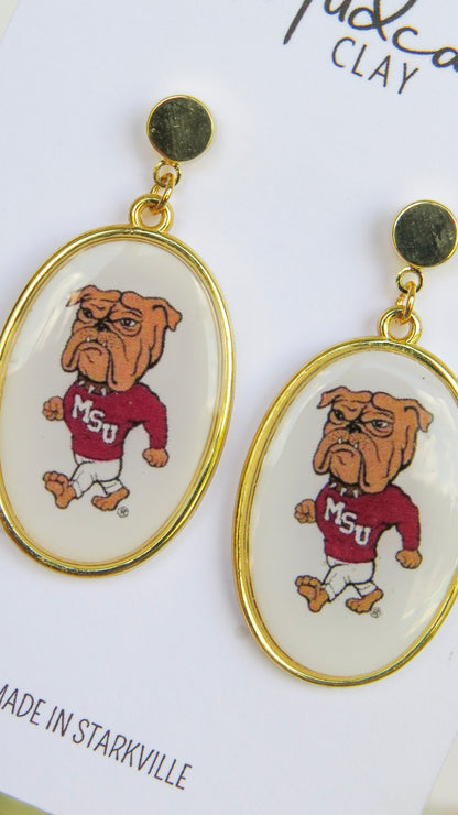 Mississippi State “College Vault” Collection | Walking Bully Earrings