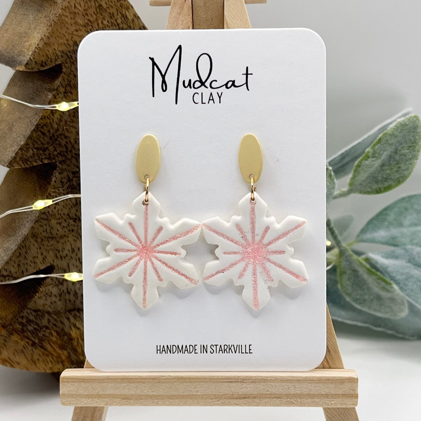 Snowflakes w/ Pink Center