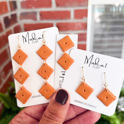 Cheez-It Earring Collection | Studs, Drops, & Dangles