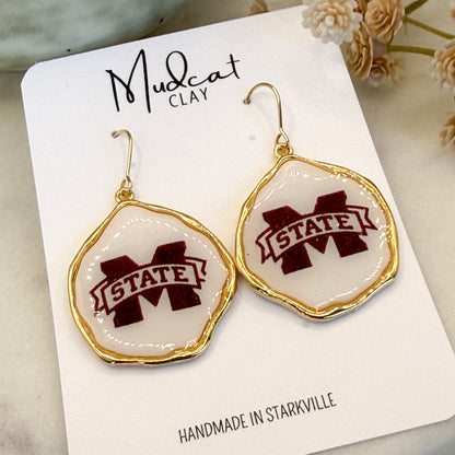 Mississippi State | M-State Banner Lux Earrings