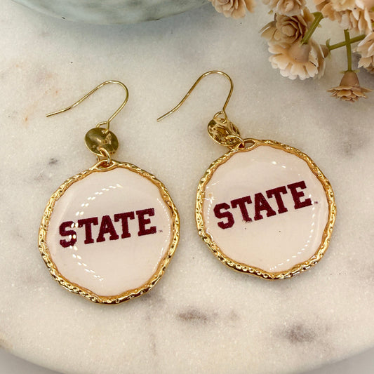 Mississippi State | STATE Halo Earrings