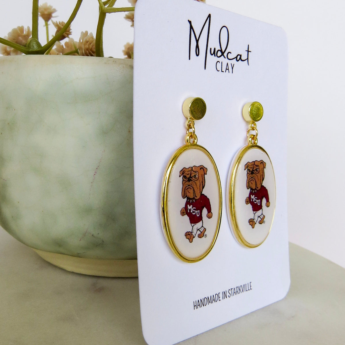 Mississippi State “College Vault” Collection | Walking Bully Earrings