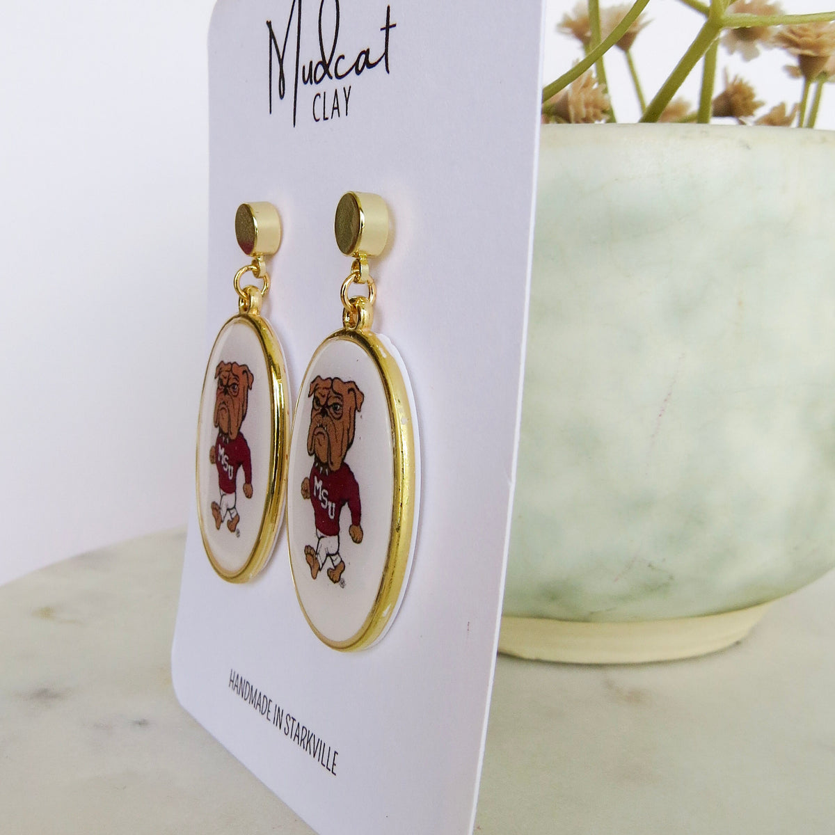 Mississippi State “College Vault” Collection | Walking Bully Earrings