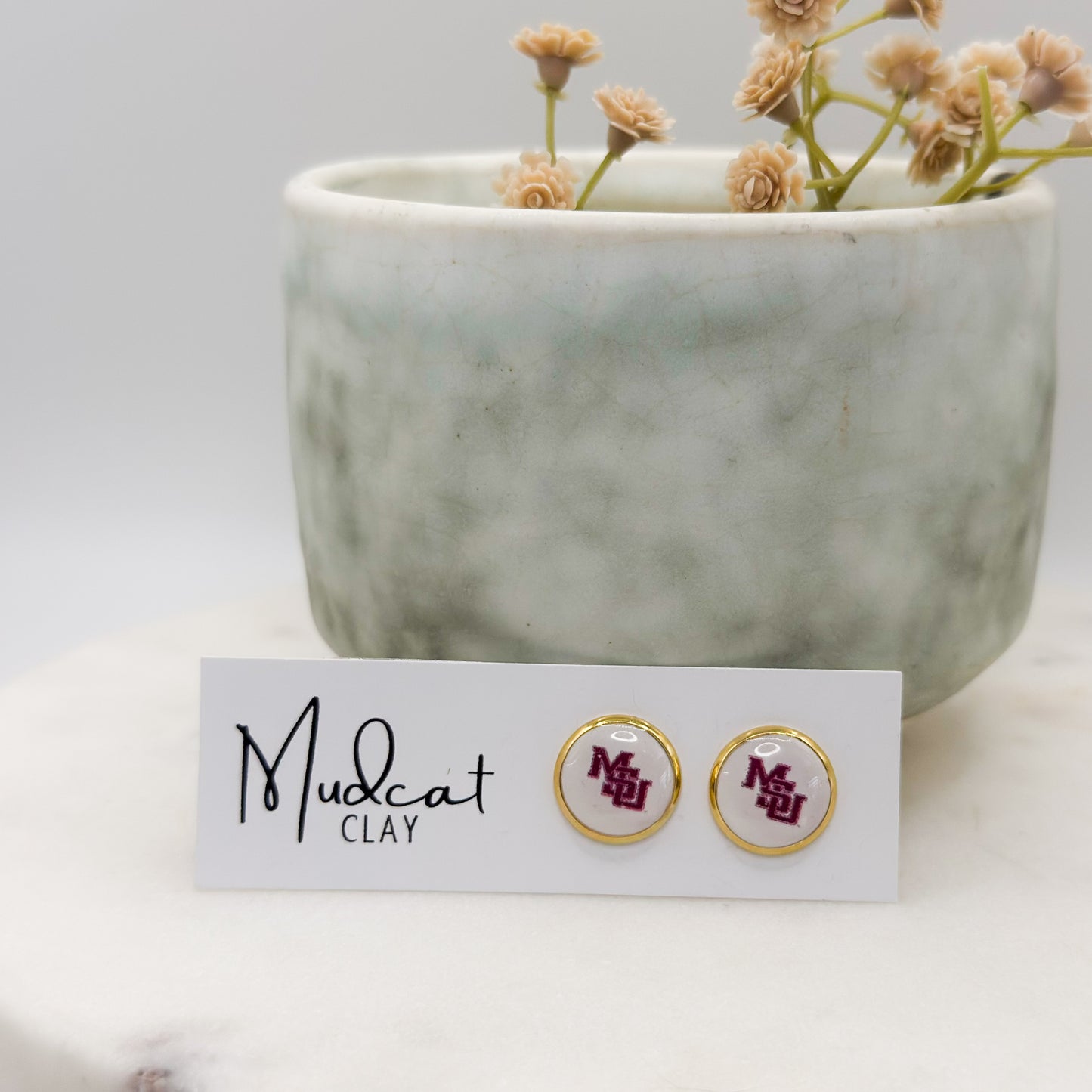 Mississippi State | Bezeled Studs (Various Designs) (WHOLESALE)