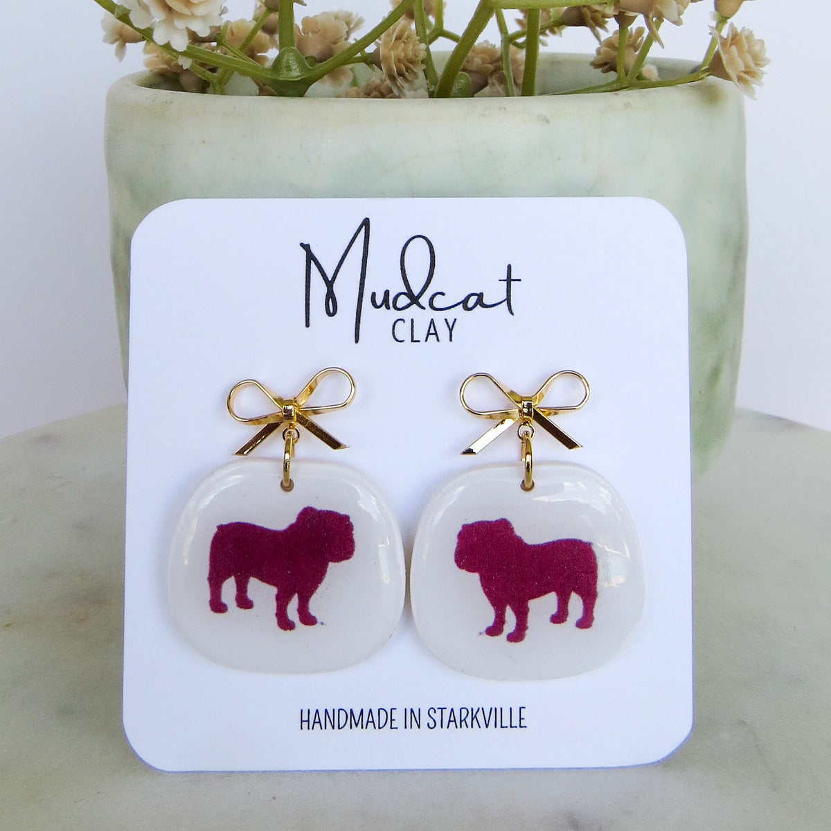 Mississippi State | Silhouette Bully Earrings