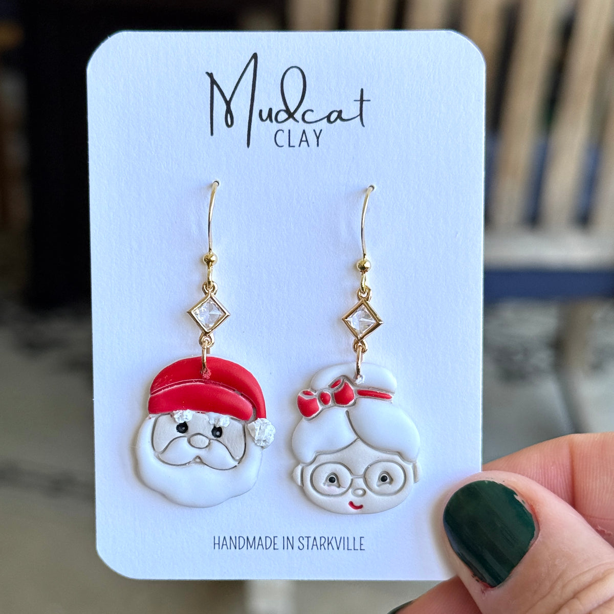 Santa & Mrs. Claus Earrings