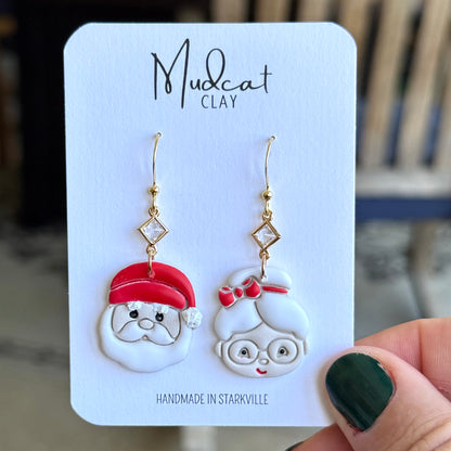 Santa & Mrs. Claus Earrings